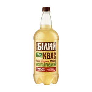 Квас 1,5л Тарас Білий нефильтрований